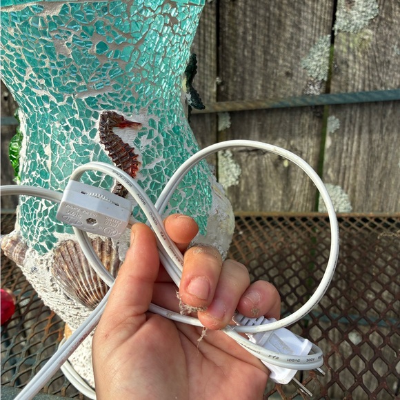 Mosaic Turtle and Shell Accent Lamp - Picture 4 of 10